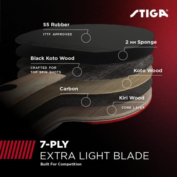 STIGA Professional Table Tennis Blade