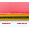 REACTOR Corbor Table Tennis Rubber Loop Plus Attack Pips in Sheet 1Red 1Black