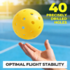 SPP 40-Hole Rotomolded One-Piece Pickleball - Tournament-Grade with Smooth Surface & Uniform Structure