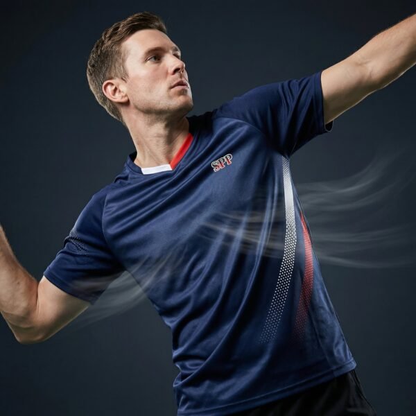 Men Women Quick-Dry Mesh Sports T-Shirt Breathable for Badminton Table Tennis Basketball Gym Training