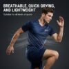 Men Women Quick-Dry Mesh Sports T-Shirt Breathable for Badminton Table Tennis Basketball Gym Training