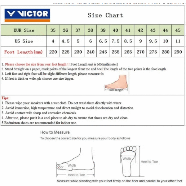 VICTOR All-Around Badminton Shoes For Wide Foot A170II
