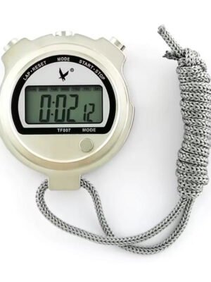 LEAP Metal Shell Digital Electronic Mini Stopwatch Large Screen Watch Timer With Temperature Display TF807