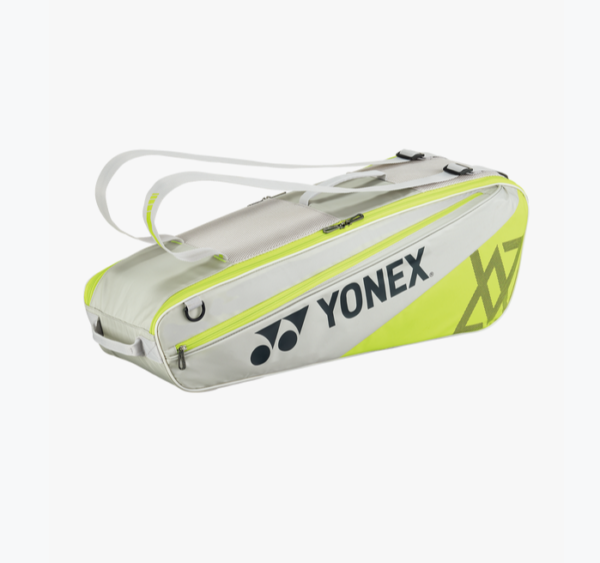 YONEX 2025 Club Racquet Bag VA (6pcs) for Badminton/Tennis - Grayish Beige BA52526VEX