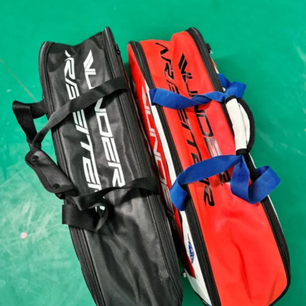 IVUNDER ARBEITER Badminton Sport Bag(WABAG001) Black and Red 9PC