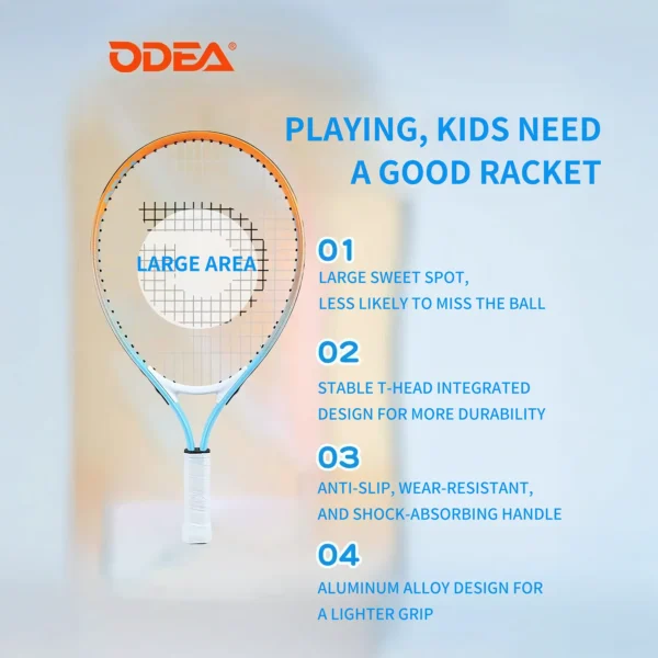 20250613-150113 ODEA Junior Tennis Racquet Children Tennis Racket Light Kid Racket With Bag 17-25inch
