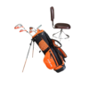CLEARANCE SALE DUNLOP Junior'S GOLF SET D GC TOUR GR 5-8 YRS ORANGE RH 515101D(2wood, 2 iron and one push)