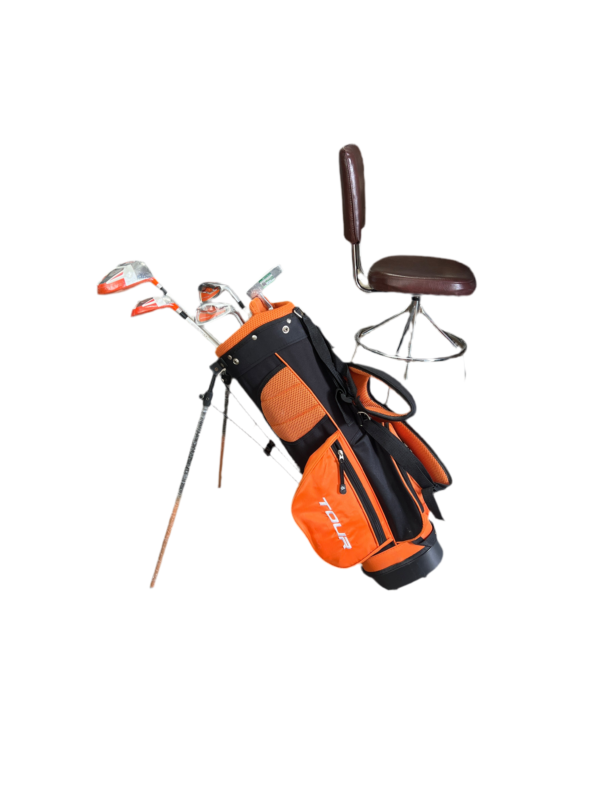 CLEARANCE SALE DUNLOP Junior'S GOLF SET D GC TOUR GR 5-8 YRS ORANGE RH 515101D(2wood, 2 iron and one push)