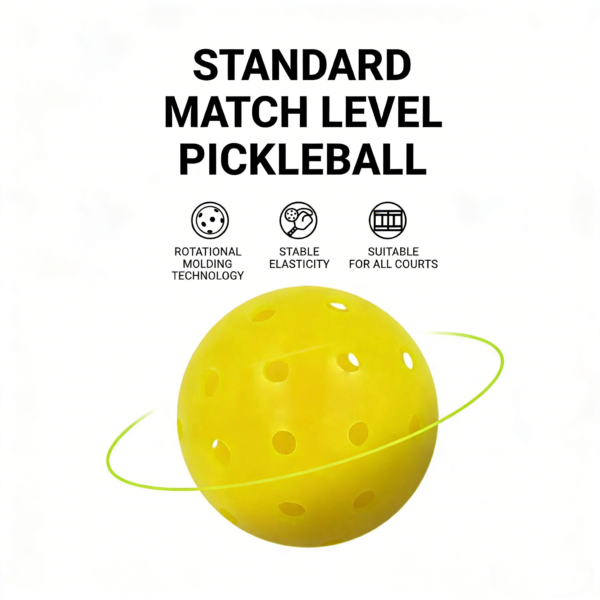 SPP 40-Hole Rotomolded One-Piece Pickleball - Tournament-Grade with Smooth Surface & Uniform Structure