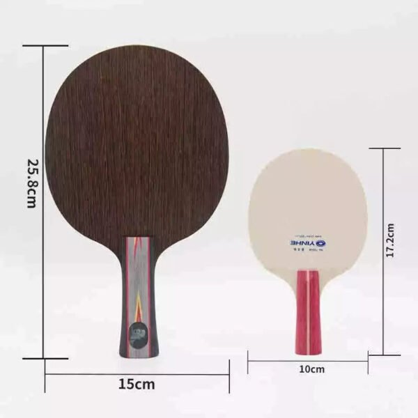 YINHE Mini Ping Pong Table Tennis Blade Racket 7 Ply Wood Blade Paddle (Random Color Handle)