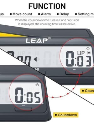 LEAP Chess Clock Digital Chess Timer Advanced Chess Clock PQ9917