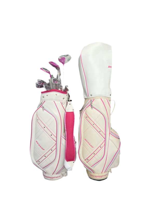 CLEARANCE SALE (The Club Cover Is Aging And Peeling)DUNLOP WOMEN'S GOLF SET TOUR PINK 514340D(3 wood, 7 iron and one push)