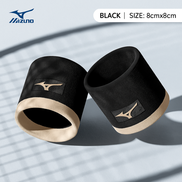 MIZUNO Wristband - C2CSB566 Sports Wristband for Badminton, Tennis, Basketball, Sweat-Absorbent Wipes