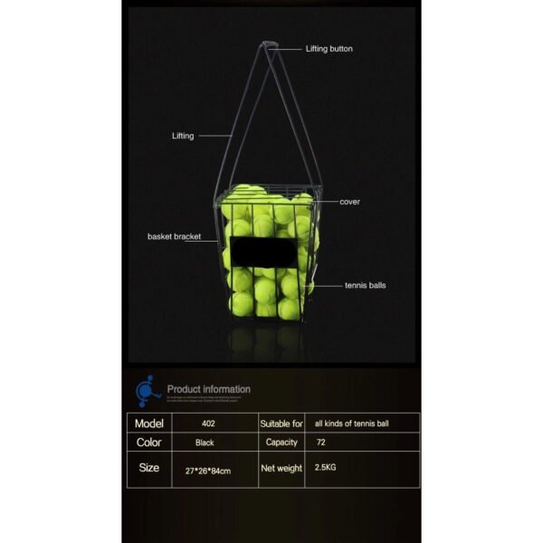 SIBOASI Tennis Ball Basket 72 balls S402