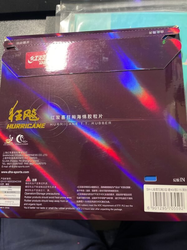 97817FA8-F193-4DAC-8E5B-C3AC6915F2EB.jpg DHS Hurricane 3 Provincial team BLUE SPONGE TABLE TENNIS RUBBER