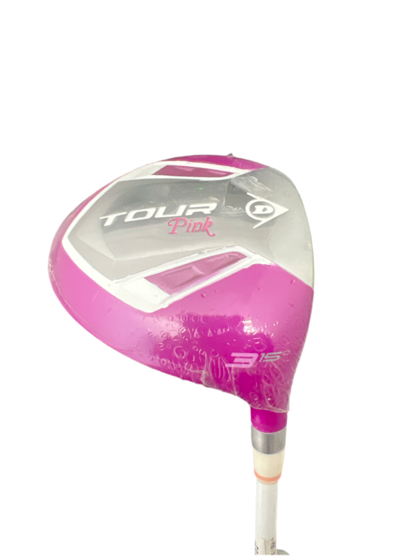 CLEARANCE SALE (The Club Cover Is Aging And Peeling)DUNLOP WOMEN'S GOLF SET TOUR PINK 514340D(3 wood, 7 iron and one push)