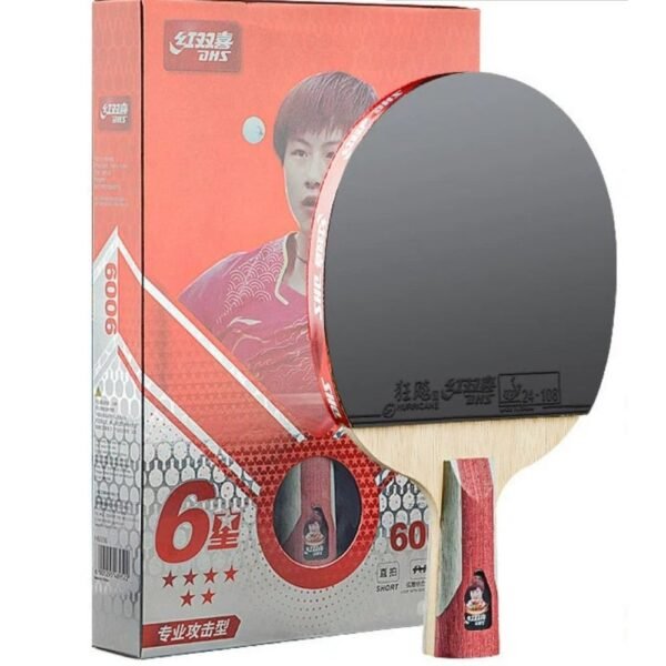 DHS 6 Star Table Tennis Bat Racket Ping Pong Free Bat Case(6002/6006)