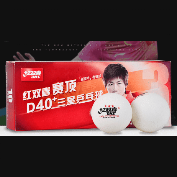 DHS 3 Star D40+ Table Tennis Balls