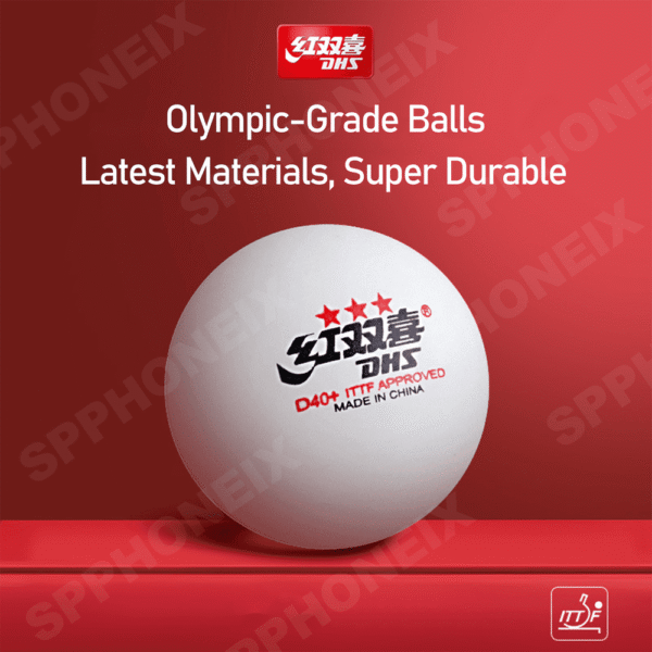 DHS 3 Star D40+ Table Tennis Balls