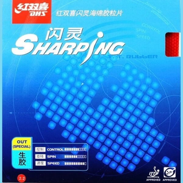 DHS-Sharping-table-tennis-rubber-piper-out-2.jpg DHS Sharping table tennis rubber Medium piper(Special) out ITTF TTR