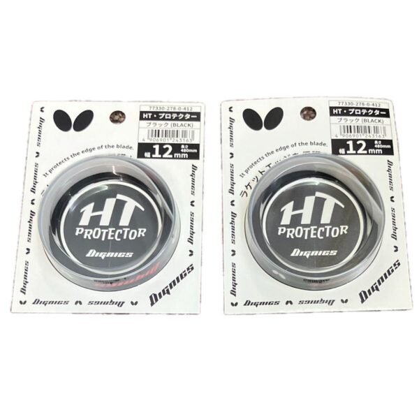 DignicsRacketSideTape_12mm_Black_2Pieces_ButterflyTableTennisHTProtector_EdgeSaver_Guard_ProtectiveRubbe_3.jpg BUTTERFLY 12mm Table Tennis HT Protector, Edge Saver, Guard, Protective Rubber