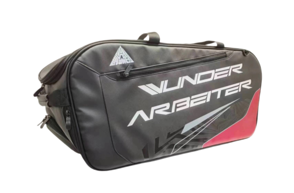 IVUNDER ARBEITER Badminton Sport Bag(WABAG001) Black and Red 9PC