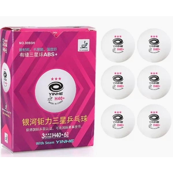 YINHE 3 Star H40+ Table Tennis Ball 9993H (Pink) With Seam ITTF Approved