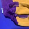 Butterfly Fleece Ping Pong Jacket ? Yellow & Purple Classic Hooded Windbreaker with Embroidered Logo 0615