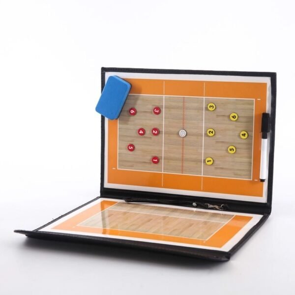 IMG-3030.jpg SPPHOENIX Foldable Volleyball Coach Tactics Board - Double-Sided Magnetic Coaching Clipboard, Strategy Planning Book Set