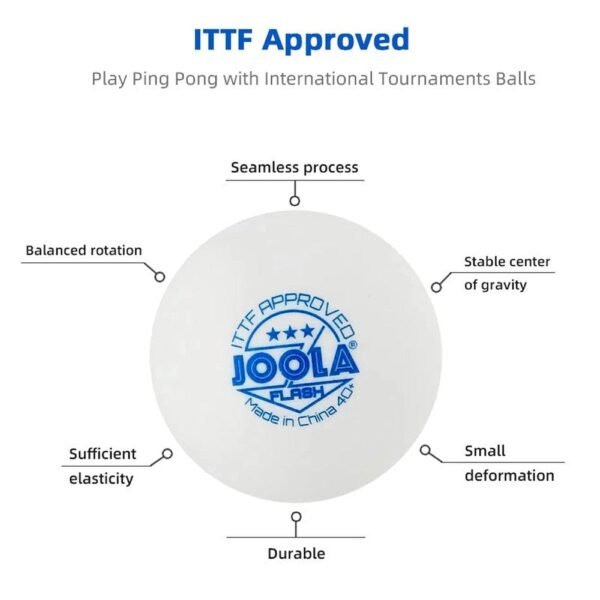 JOOLA Flash Table Tennis Balls(ITTF)  3 ball box