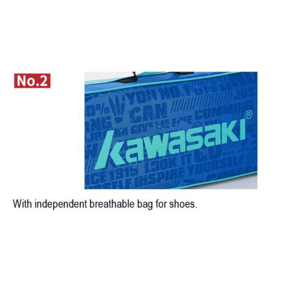Kawasaki Badminton Bags Single Shoulder (for 3 Rackets) Tennis Women And Men Portable Sports Bag KBB-2001