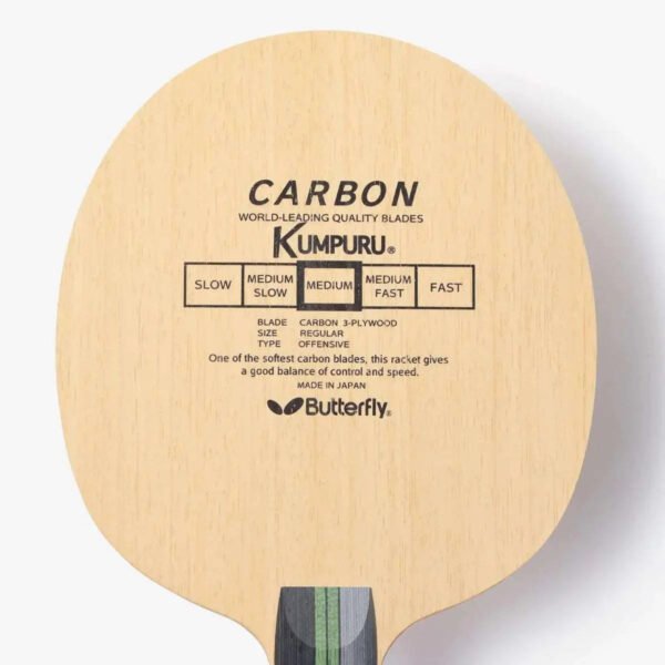 KumpuruCarbon_1.jpg BUTTERFLY Kumpuru Carbon (30651)Table Tennis Blade FL