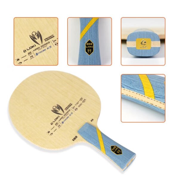 LOKI K5 5-Layer Solid Wood Table Tennis Blade