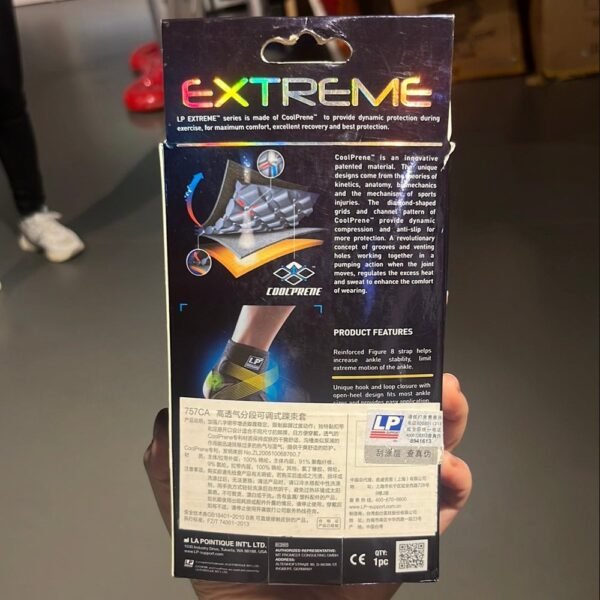 LP Ankle Support 757CA – Open-Toe Compression Sleeve for Ankle Stability