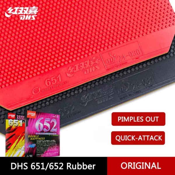 DHS 651 652 ITTF Approved Table Tennis Rubber