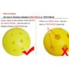 SPP 40-Hole Rotomolded One-Piece Pickleball - Tournament-Grade with Smooth Surface & Uniform Structure
