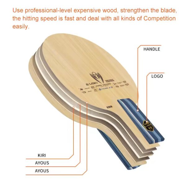 LOKI Loki K2 High Control Performance Table Tennis Blade