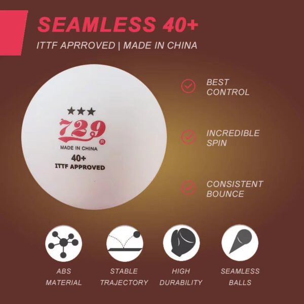 729 Table Tennis Balls 3 Star ITTF Approved 3 Pack