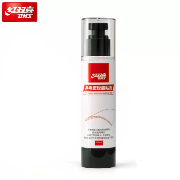 DHS Table Tennis Rubber Back To Sticky Ball Table Cleaning Agent Set