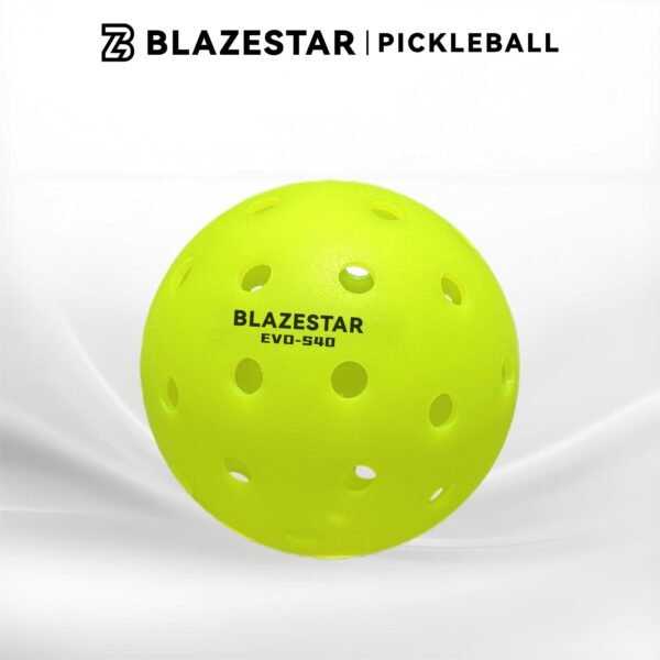 BLAZESTAR 3 Pcs Professiona Pickleball  Rotomolded Matte Yellow ,Tournament Outdoor 40-Hole