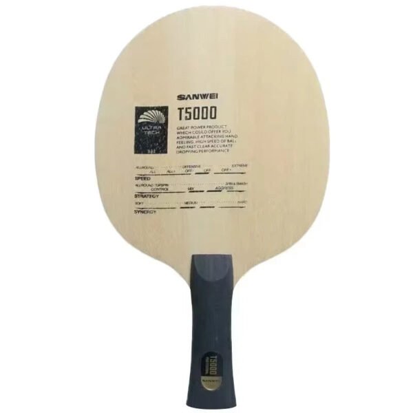 SANWEI T5000 5 Wood 2 Carbon Table Tennis Blade