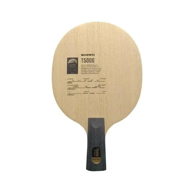 SANWEI T5000 5 Wood 2 Carbon Table Tennis Blade