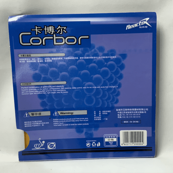 Reactor-Corbor-1PC-RED-3.png REACTOR Corbor Table Tennis Rubber Loop Plus Attack Pips in 1Pcs