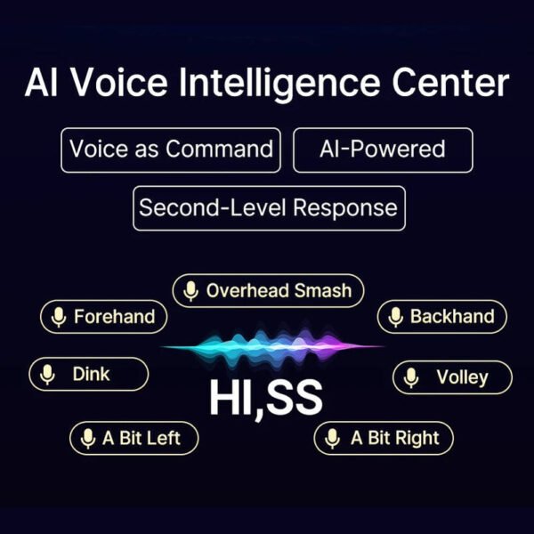 SIBOASI Pickleball Machine – Adjustable Speed & Spin, Portable Training Equipment, Model C6