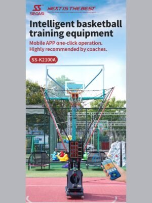 SIBOASI Basketball Rebound Machine – Automatic Ball Return, Smart Training System, Model K2100A