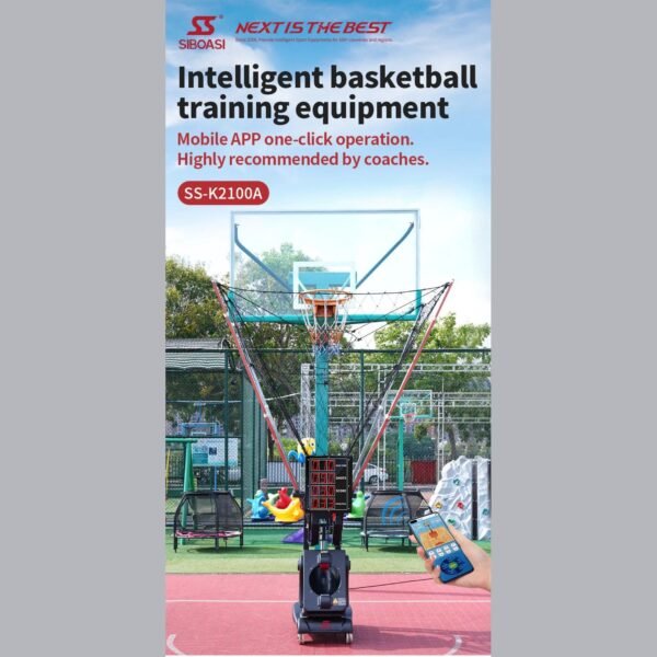 SIBOASI Basketball Rebound Machine – Automatic Ball Return, Smart Training System, Model K2100A