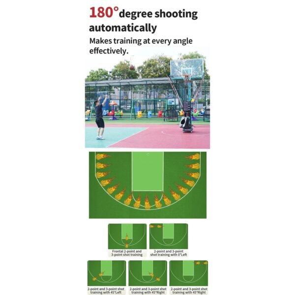SIBOASI Basketball Rebound Machine – Automatic Ball Return, Smart Training System, Model K2100A