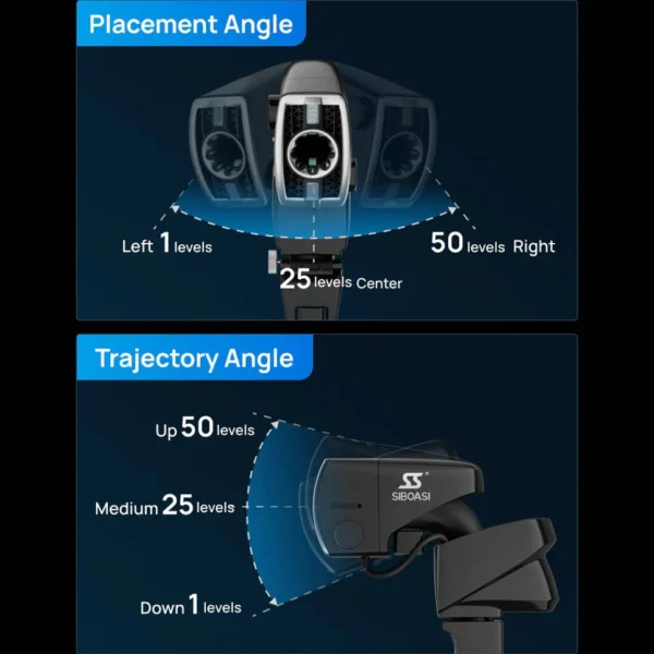 SIBOASI Table Tennis Machine – Adjustable Speed & Spin, Portable Training Equipment, Model P6