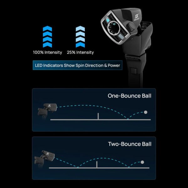 SIBOASI Pickleball Machine – Adjustable Speed & Spin, Portable Training Equipment, Model C6