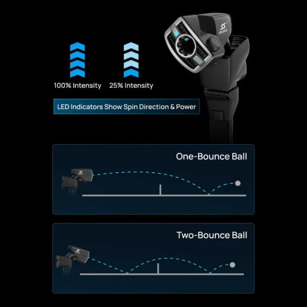 SIBOASI Table Tennis Machine – Adjustable Speed & Spin, Portable Training Equipment, Model P6